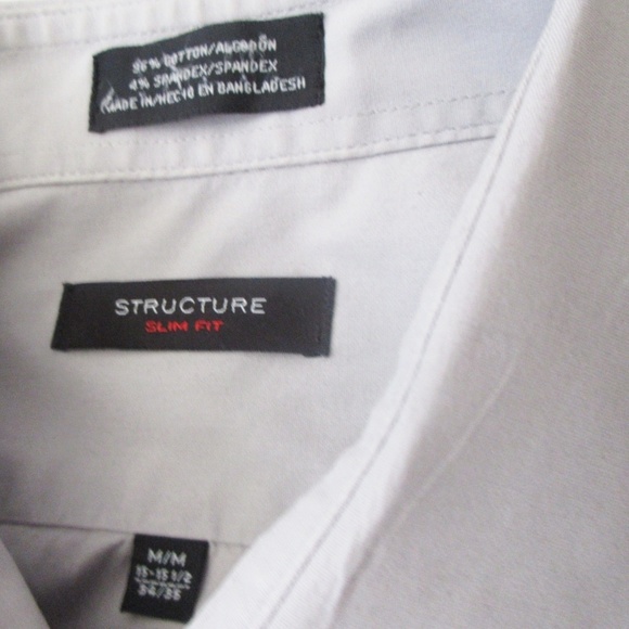 Structure Slim Fit Button Down Shirt Size Medium - Picture 2 of 2